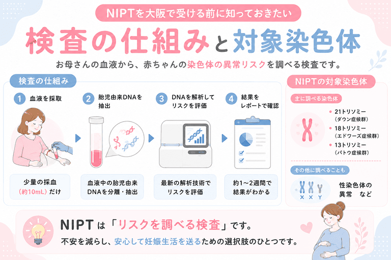 NIPTを大阪で受ける前に知っておきたい検査の仕組みと対象染色体
